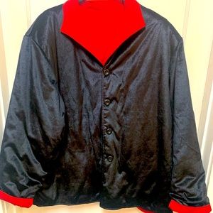 BLACK AND RED REVERSIBLE JACKET 3X